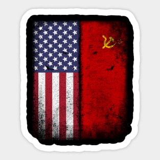 Soviet Union Flag Socialist Hammer Sickle Cccp Ussr Usa Sticker